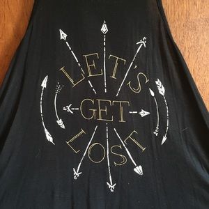 Black tank top